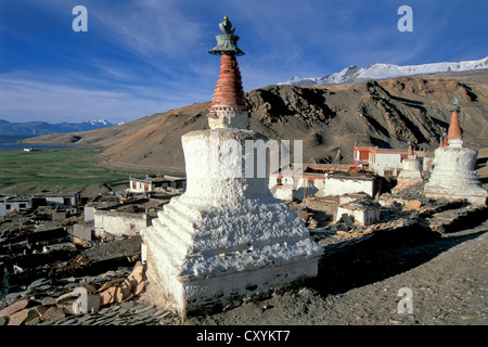 Korzok, Karzok Kurzok chez Tso Moriri ou, Ladakh, Himalaya indien, Changthang, Jammu-et-Cachemire, l'Inde du Nord, Inde, Asie Banque D'Images