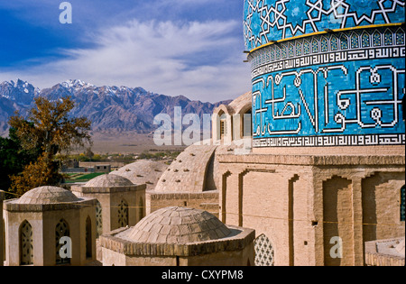 Détail de la mosquée Jameh de Yazd, Iran, l'Asie Banque D'Images