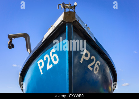 Bateau de pêche proue, UK Banque D'Images