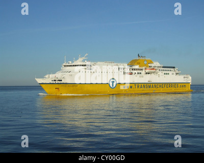 Ferry Transmanche, Le Havre, France Banque D'Images