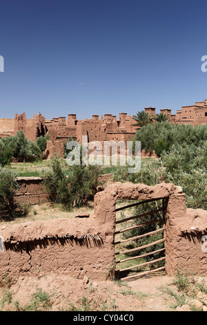 De Ksar Aït-Ben-Haddou, UNESCO World Heritage Site, près de Ouarzazate, Maroc, Souss-Massa-Draâ, Maghreb, Afrique du Nord, Afrique Banque D'Images