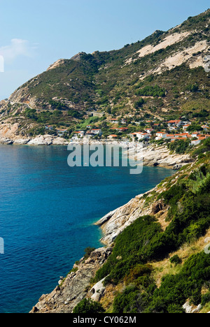 Chiessi, Isola d'Elba, l'île d'Elbe, Toscane, Italie Banque D'Images