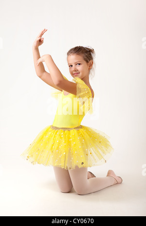 Ballerine mignon petit exercice Banque D'Images