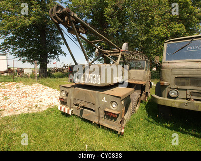 Camion-grue 66 étoiles Banque D'Images