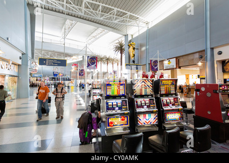 Intérieur d'une de l'aéroport de Las Vegas - l'aéroport international McCarran Banque D'Images