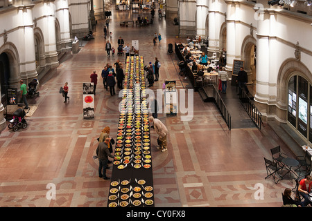 Les pommes et les poires de l'exposition. Nordiska museum. Stockholm.La Suède. Banque D'Images