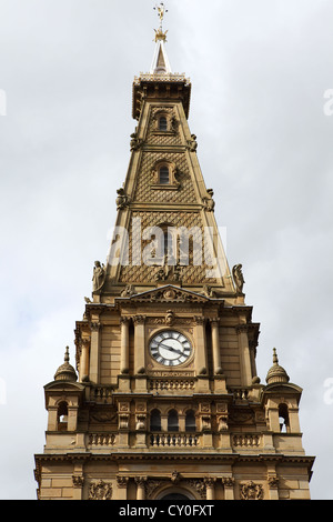 Hôtel de ville de Halifax à Halifax, West Yorkshire, Angleterre. Banque D'Images