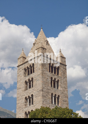 Chiesa di Sant'Orso (Église de Saint Ursus) à Aoste Italie Banque D'Images