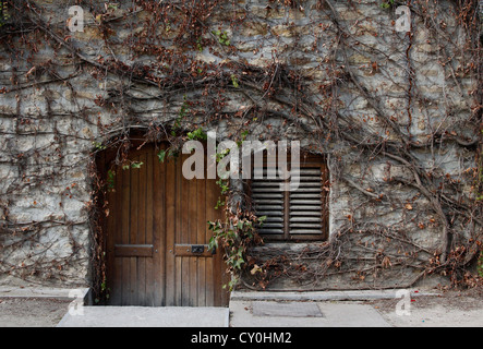 Ancienne cave à vin entrée privée Banque D'Images
