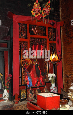 Sam Sing Kung (Trois Saints) Temple chinois, Sandakan Heritage Trail, Sandakan, Sabah, Bornéo, Malaisie, en Asie du sud-est Banque D'Images