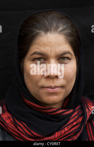 Le portrait de civils à Kunduz, Afghanistan Banque D'Images