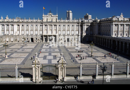 Palacio Real de Madrid (le Palais Royal de Madrid) Banque D'Images