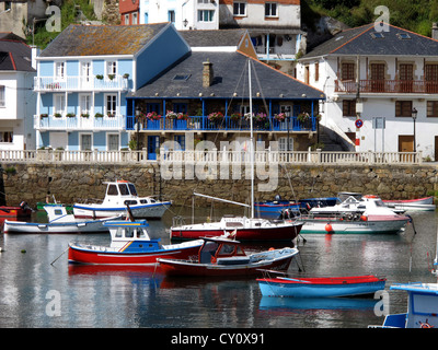 Porto do Barqueiro,port de pêche,A Coruna province,Galice, Espagne Banque D'Images