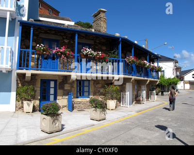 Porto do Barqueiro,port de pêche,A Coruna province,Galice, Espagne Banque D'Images