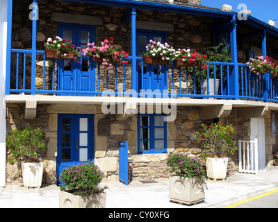 Porto do Barqueiro,port de pêche,A Coruna province,Galice, Espagne Banque D'Images