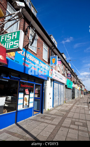 Deansbrook Road magasins, Mill Hill, Londres, Angleterre, Royaume-Uni Banque D'Images