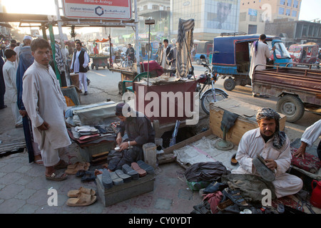 Bazar au centre-ville de la ville de Kunduz, Afghanistan Banque D'Images