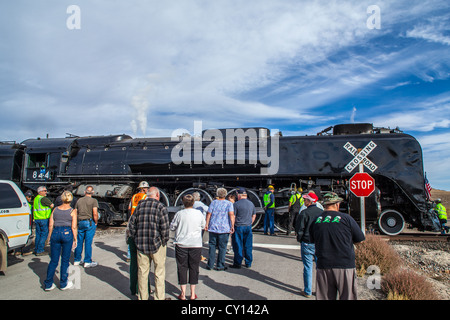 Union Pacific 844 Locomotive à vapeur Hazen Nevada Banque D'Images