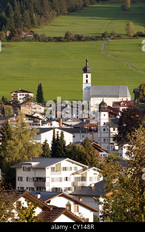 Le village alpin de Flims, Grisons, Suisse Europe Banque D'Images