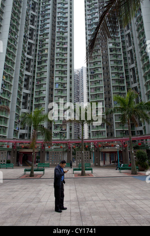 Hirise immeubles de Hong Kong, Chine Banque D'Images