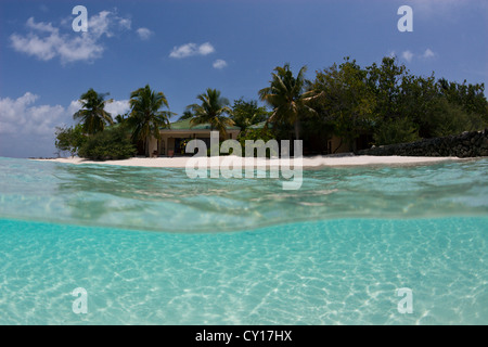 Lagune de Eriyado Island, North Male Atoll, Maldives Banque D'Images