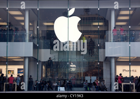 Apple store à Hongkong Banque D'Images