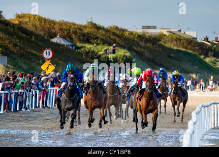 Laytown Races, Drogheda, Co Meath, Ireland Banque D'Images