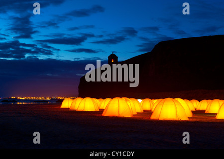 Au camp de la paix, de Mussenden Co. Derry, Irlande du Nord Banque D'Images