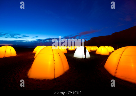 Au camp de la paix, de Mussenden Co. Derry, Irlande du Nord Banque D'Images