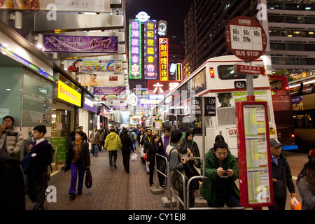 La vie nocturne à Hongkong Banque D'Images