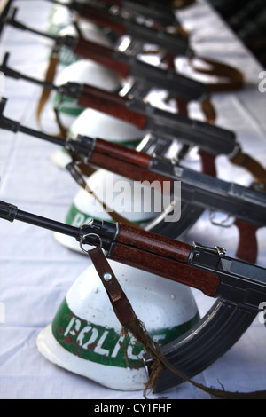 L'obtention du diplôme d'agents de la Police nationale afghane à Kaboul. Banque D'Images