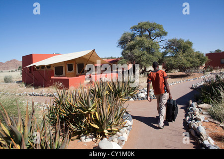 Sossusvlei lodge, Namibie Banque D'Images