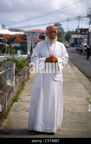 Tobago Procession du Corpus Christi Prêtre Banque D'Images