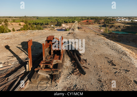 De mines abandonnées dans de Lousal, Portugal Grandola Banque D'Images