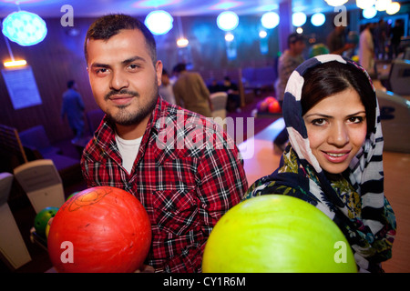 'Strikers' est le premier et seul bowling en afghanistan Banque D'Images