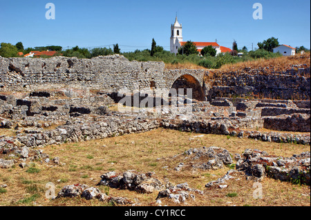 Les ruines romaines de Conimbriga au Portugal Banque D'Images