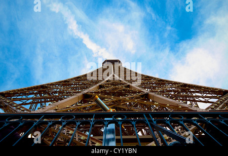 La Tour Eiffel vue du ciel Banque D'Images