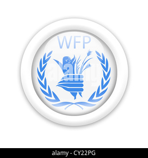 Pam - Programme alimentaire mondial icône symbole du drapeau logo Banque D'Images