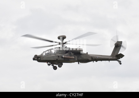 British Army Air Corps AugustaWestland AH1 Hélicoptère d'attaque Apache affiche à la Royal International Air Tattoo 2012 Banque D'Images