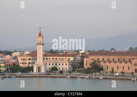 Un matin panorama sur Zakynthos, Grèce Banque D'Images