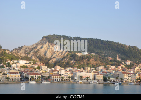 Un matin panorama sur Zakynthos, Grèce Banque D'Images