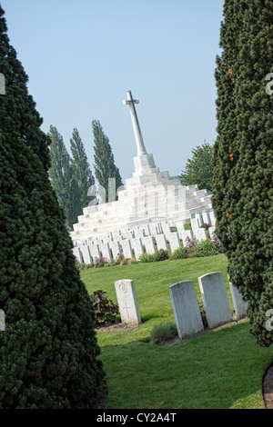 Passchendael ww1 Tyne Cot memorial Ypers Ieper Banque D'Images