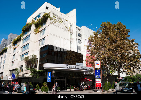 Hôtel central sur Miklošičeva cesta, Ljubljana, Slovénie Banque D'Images