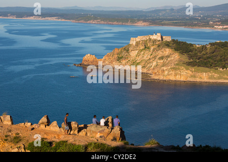 Château génois à Tabarka Tunisie Banque D'Images