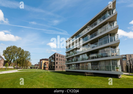 Logement contemporain, Amsterdam, Pays-Bas Banque D'Images