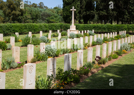 Cimetière de guerre du Commonwealth Séminaire Thibar Thibar en Tunisie, LA DEUXIÈME GUERRE MONDIALE Banque D'Images