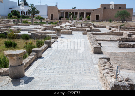 La maison de l'Afrique au Musée Archéologique d'El Jem Tunisie Banque D'Images