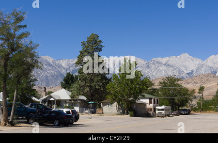 Lone Pine, petite ville du nord sur la Route 395 entre Los Angles et Tahoe. Visiter centre de Sierras et Mount Whitney Banque D'Images