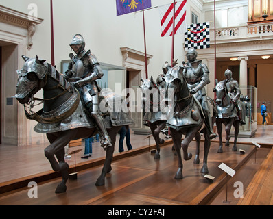 Les armures pour l'homme et le cheval en acier gravé Wofgang Grosschedel 1517 - 1562 Allemand Allemagne Banque D'Images