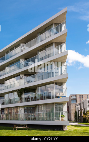 Logement contemporain, Amsterdam, Pays-Bas Banque D'Images